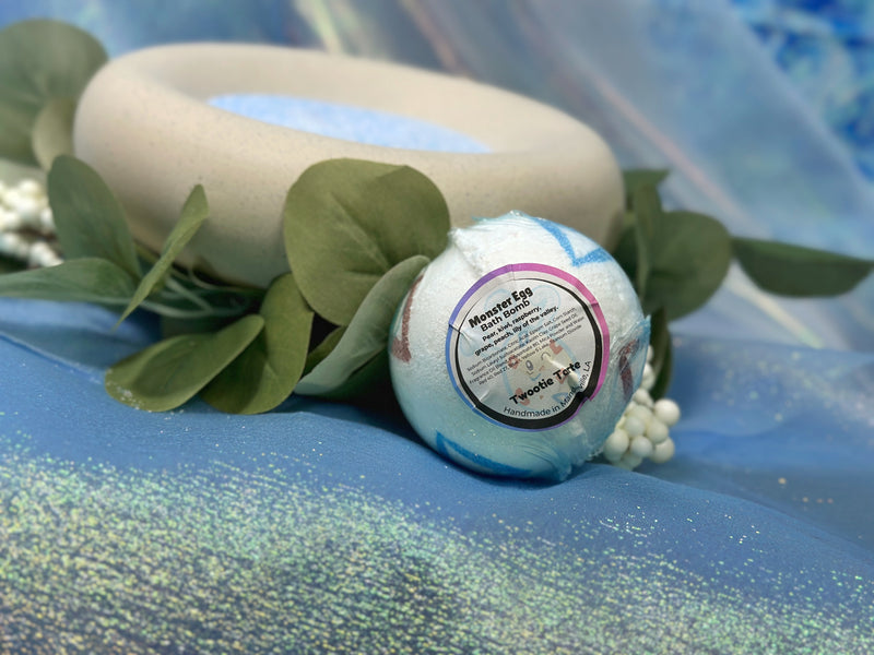 Monster Egg Bath Bomb- Figure inside!