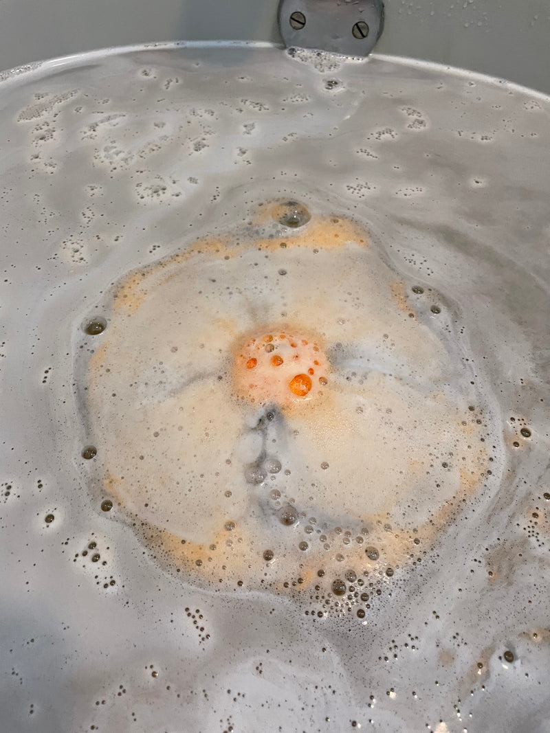 Past Product: Orange Fossil Bath Bomb